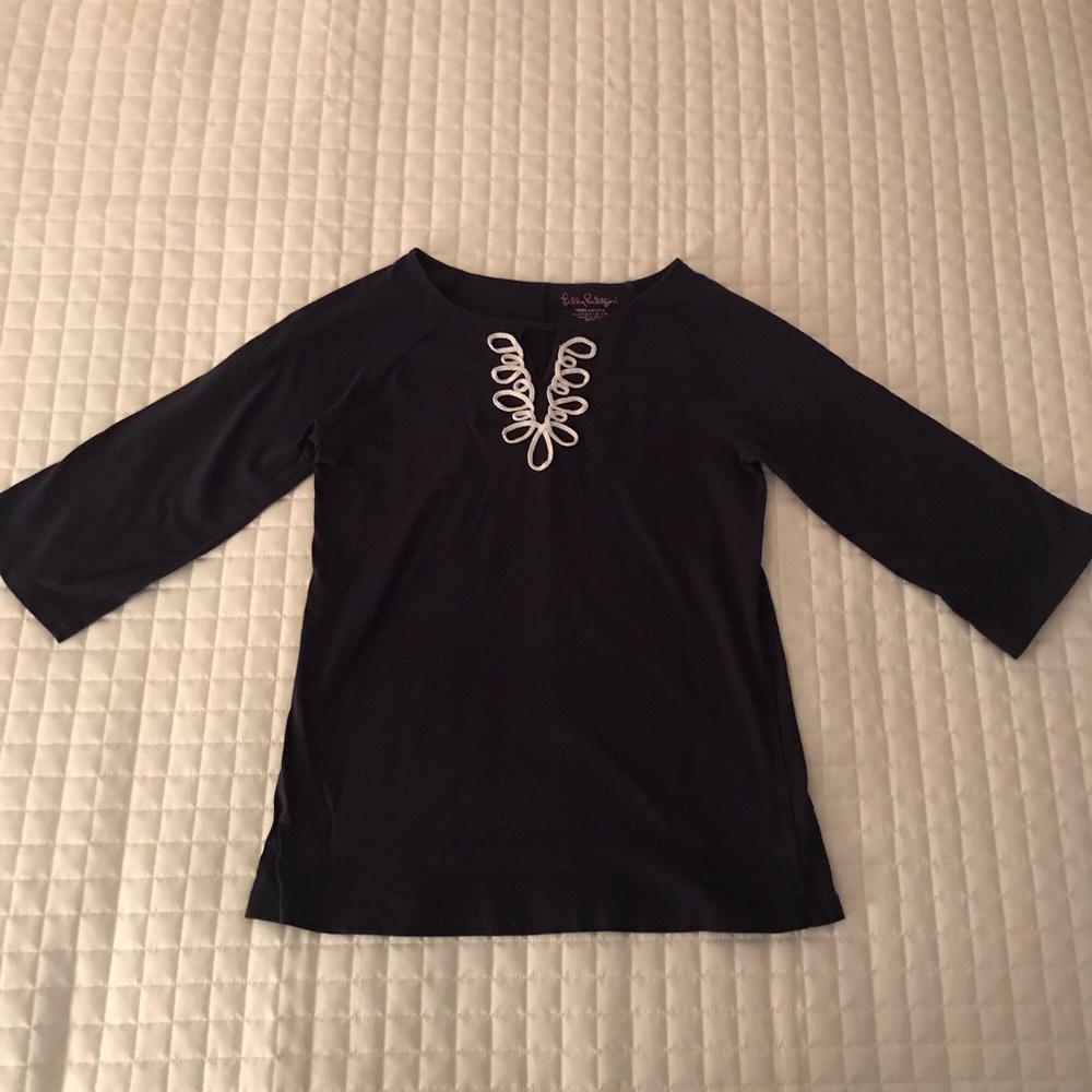 Girls lilly pulitzer embroidered shirt